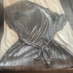 Forever 21 Shimmering Silver Dress